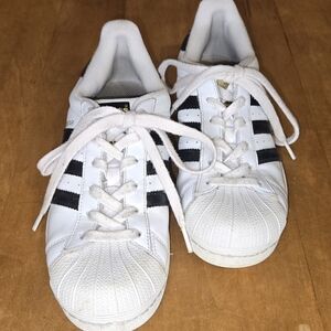 Adidas Classic White and Black Sneakers